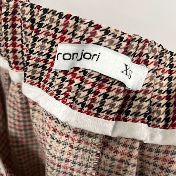 Wide leg houndstooth pattern trousers women’s xs - Picture 6 of 9